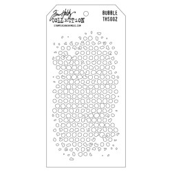 Tim Holtz Layered Stencil BUBBLE  THS 002